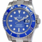 Rolex Submariner "Smurf" 18k White Gold Blue Ceramic 40mm Watch B/P V 116619