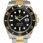 Rolex Submariner Date 18k Gold/Steel Ceramic Black 41mm Watch +Card '21 126613