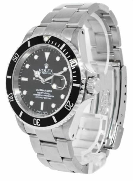 Rolex Submariner Date Steel Black Dial/Bezel Mens Automatic Watch K 16610