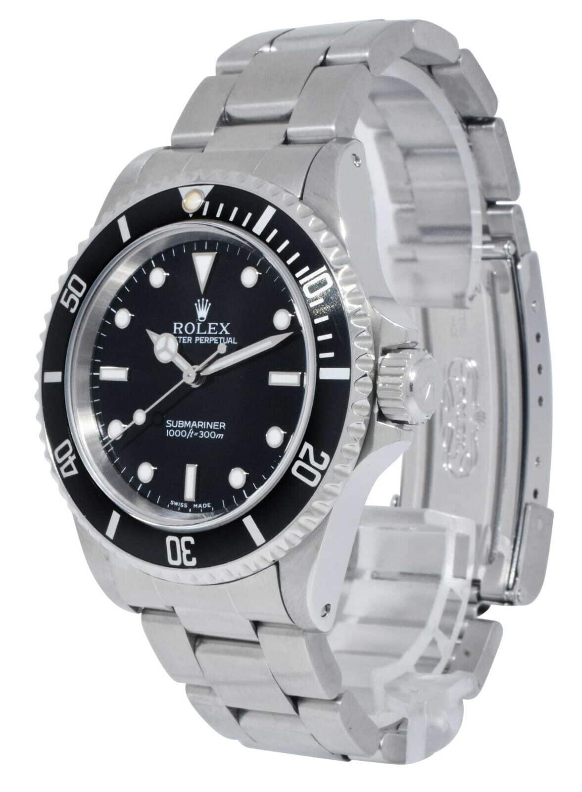 Rolex Submariner No Date Steel Black Dial /Insert 40mm Oyster Watch P 14060