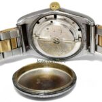 Rolex Vintage 1940's Hooded Bubbleback 14k Gold & Steel Mens Watch & Box 3065