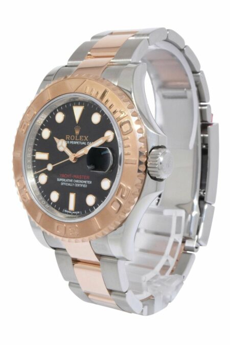 Rolex Yacht-Master 18k Rose Gold/Steel Black Dial 40mm Watch  B/P '19 116621