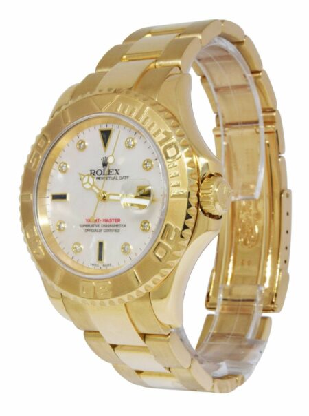 Rolex Yacht-Master 18k Yellow Gold MOP Sapphire/Diamond Dial 40mm Watch K 16628