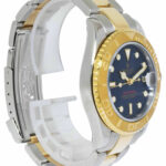 Rolex Yacht-Master 18k Yellow Gold/Steel Blue Dial Ladies 35mm Watch K 168623