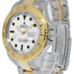Rolex Yacht-Master 18k Yellow Gold/Steel White Dial Mens 40mm Watch G 16623