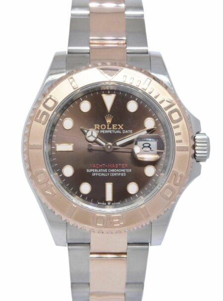 Rolex Yacht-Master 40 18k Rose Gold/Steel Chocolate Dial Watch B/P '19 126621