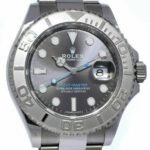 Rolex Yacht-Master 40 Steel & Platinum Rhodium Dial Mens Watch B/P '18 116622