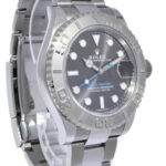 Rolex Yacht-Master 40 Steel & Platinum Rhodium Dial Mens Watch B/P '18 116622