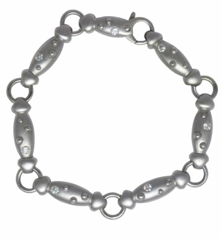 Rudolf Erdel Platinum & Diamond Ladies Bracelet 7 Inch