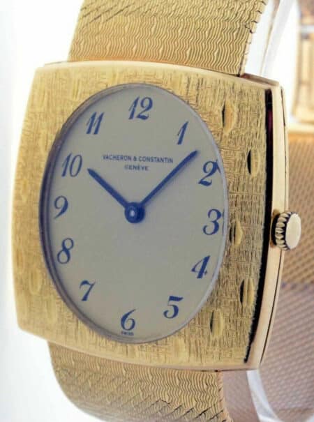 Vacheron Constantin Vintage Mens 18k Gold  Bracelet Watch Mechanical 7395
