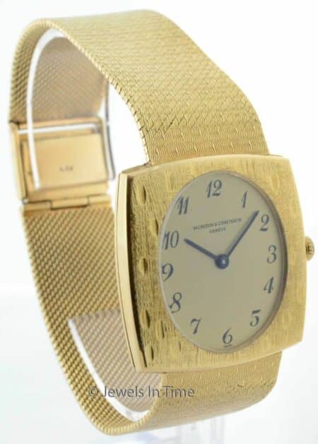 Vacheron Constantin Vintage Mens 18k Gold  Bracelet Watch Mechanical 7395