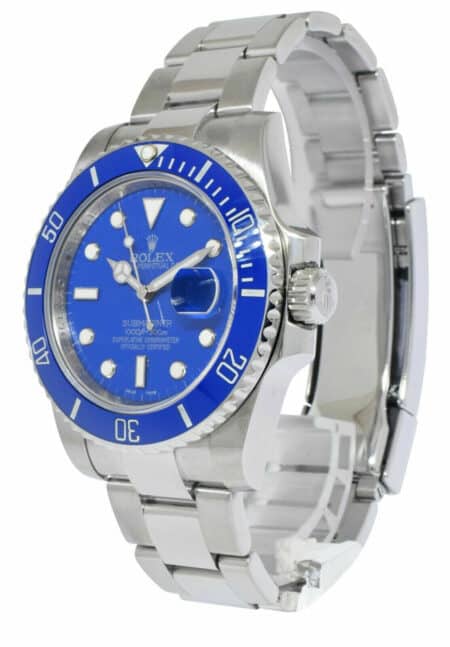 Rolex Submariner Date Steel/Ceramic Blue Dial/Bezel Mens 40mm Watch 116610