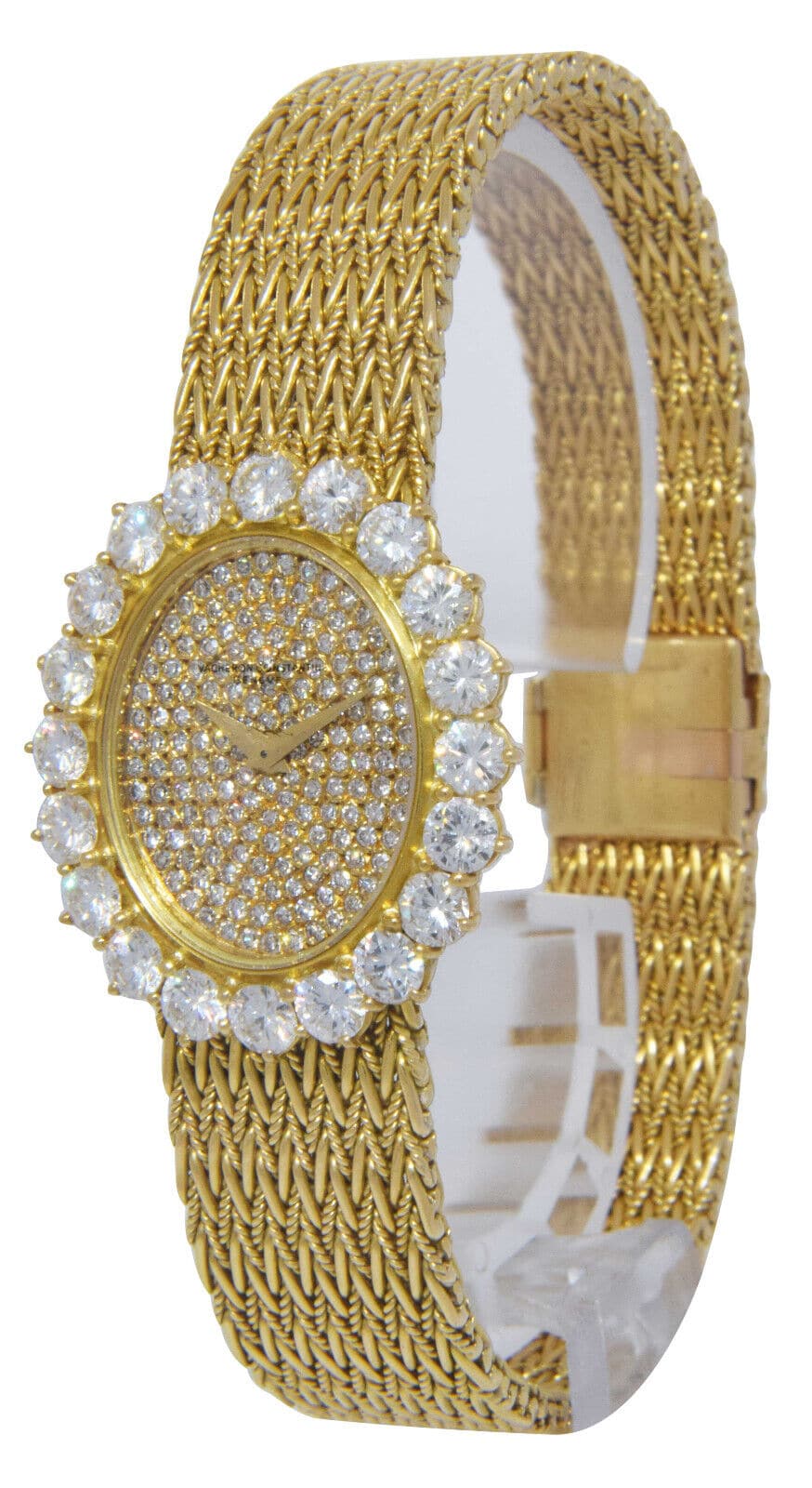 Vacheron Constantin Vintage 18k Yellow Gold  Diamond Ladies 25mm Manual Watch
