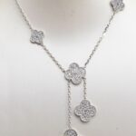 Van Cleef & Arpels Magic Alhambra 6 Motif White Gold Diamond Necklace VCARN9MP00