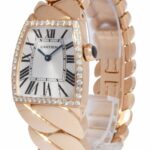Cartier La Dona 18k Rose Gold Diamond Bezel Ladies 28mm Quartz Watch 2896