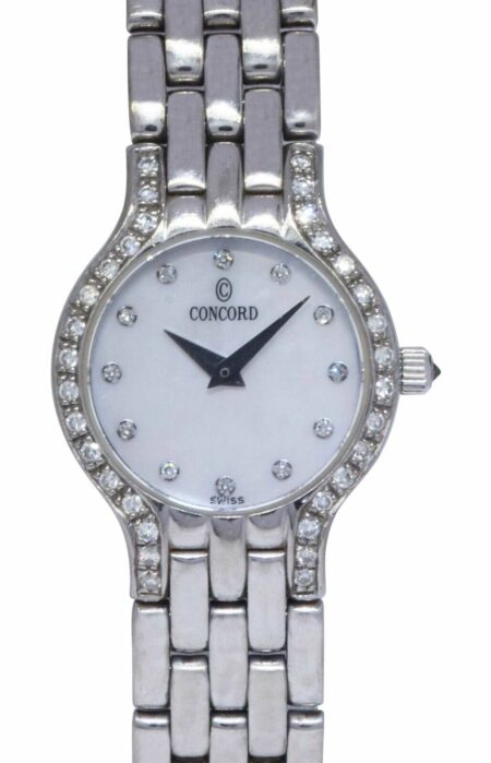 Concord Les Palais 18k White Gold MOP & Diamond Ladies Quartz Watch 69-25-264