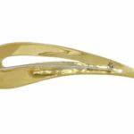 Contemporary Pin 18k Yellow Gold & Diamonds Ladies Modern Brooch