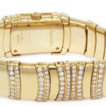 Ebel Shanta 18k Yellow Gold MOP Diamond Ladies Quartz Watch 8057829-12