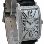Franck Muller Long Island 18k White Gold Diamond Ladies Quartz Watch 950 QZ