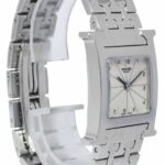 Hermes H Stainless Steel Silver Dial Ladies 21mm Quartz Watch HH1.210