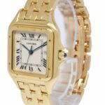 Cartier Panthere Large 18k Yellow Gold Ivory Roman Dial Quartz Watch W25014B9