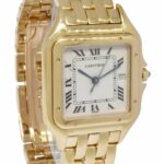 Cartier Panthere Large 18k Yellow Gold Ivory Roman Dial Quartz Watch W25014B9