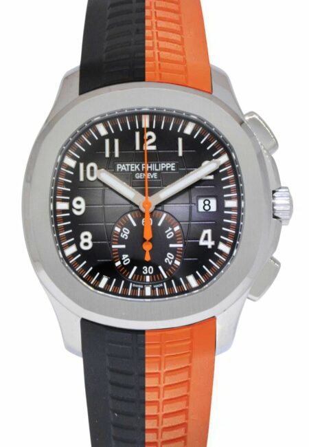 NEW Patek Philippe 5968 Aquanaut Chronograph Steel & Rubber Watch B/P 5968A-001