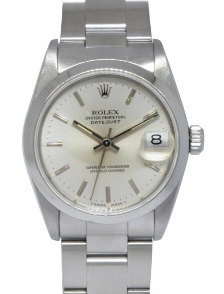 Rolex Datejust Steel Silver Dial Ladies 31mm Oyster Watch B/P E 68240