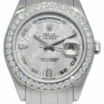 Rolex Masterpiece Platinum Meteorite Diamond Dial/Bezel 39MM Watch B/P D 18946
