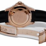 Rolex Yacht-Master 40 18k Rose Gold Oysterflex Black Dial Mens Watch 126655