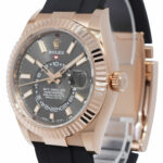 NEW Rolex Sky-Dweller 18k Rose Gold Dark Rhodium Dial 42mm Watch B/P '22  326235