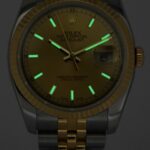 Rolex Datejust 18k Yellow Gold/Steel Champagne Dial 36mm Watch +Card M 116233
