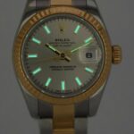 Rolex Datejust 18k Yellow Gold/Steel Silver Dial 26mm Watch +Papers Z 179173