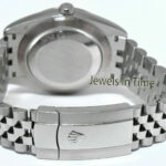 Rolex Datejust 41 Steel & 18k WG Black Diamond Dial Fluted Watch 126334