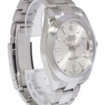 Rolex Datejust 41 Steel Silver Dial Oyster Bracelet Mens Watch 126300