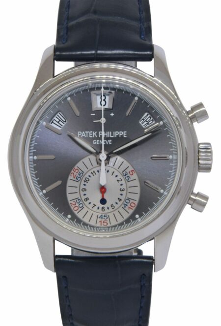 Patek Philippe 5960 Annual Calendar Chronograph Platinum Watch Box/Papers 5960P