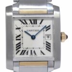Cartier Tank Francaise Midsize 18k Yellow Gold/Steel Ladies Quartz Watch 2465