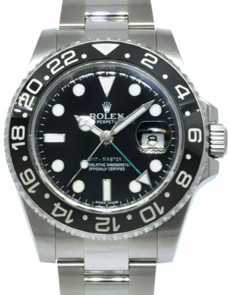 Rolex GMT-Master II Steel Ceramic Black/Green Mens 40mm Watch B/P V 116710