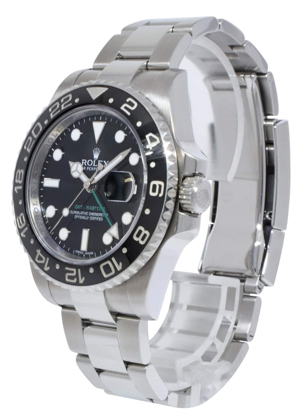 Rolex GMT-Master II Steel Ceramic Black/Green Mens 40mm Watch G 116710