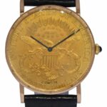 CORUM $20 US Coin Double Eagle 22k Yellow Gold Mens 34.5mm Manual Watch 1879