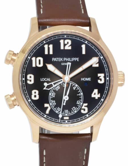 Patek Philippe 5524 Complications 18k Rose Gold Pilots Watch B/P '23 5524R