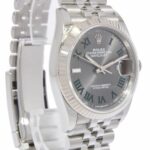 Rolex Datejust 36 Steel & 18k WG Wimbledon Dial Jubilee Watch B/P '21 126234