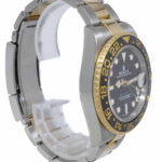 Rolex GMT-Master II 18k YG & Steel Black Ceramic Mens 40mm Watch B/P M 116713