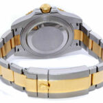 Rolex GMT-Master II 18k YG & Steel Black Ceramic Mens 40mm Watch Scramble 116713
