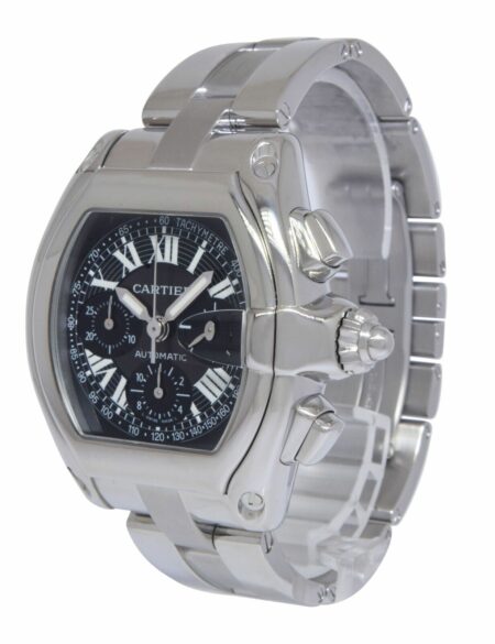 Cartier Roadster XL Chronograph Steel Black Dial Automatic Watch W62007X6 2618