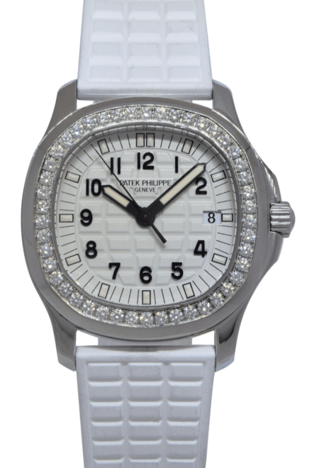 Patek Philippe Aquanaut Luce 5067 Steel & Diamond White Ladies Watch B/P 5067A