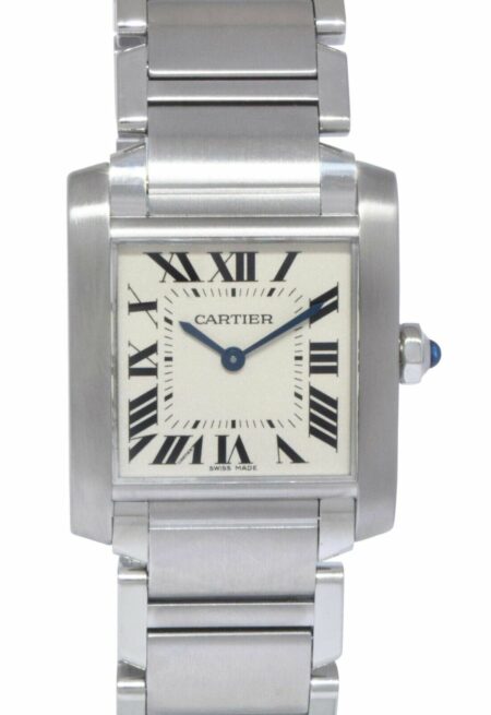 Cartier Tank Francaise Midsize Steel Ladies Quartz Watch B/P WSTA0005 3751