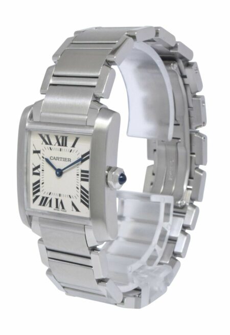 Cartier Tank Francaise Midsize Steel Ladies Quartz Watch B/P WSTA0005 3751