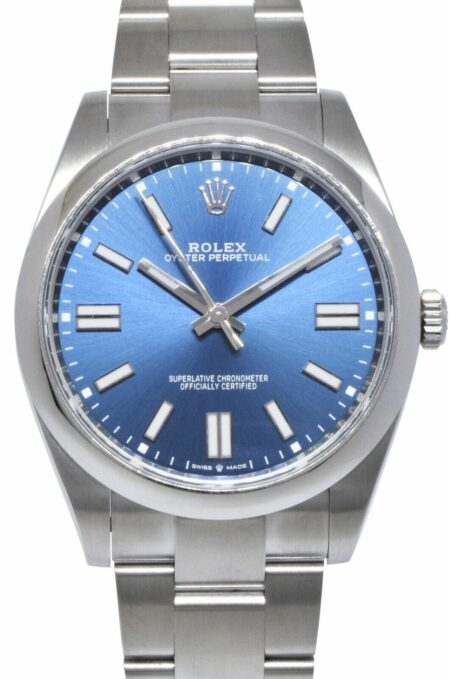 Rolex Oyster Perpetual 41 Steel Blue Dial Mens Oyster Watch +Card '20 124300
