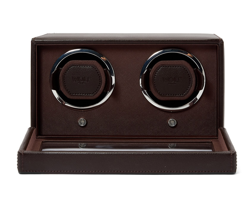 Cub Double Watch Winder with Cover Cub Double Watch Winder with Cover